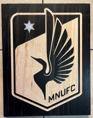 MNUFC - MINNESOTA UNITED FOOTBALL CLUB LOONS RECTANGLE (BLACK)