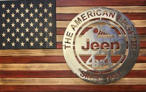 JEEP ROUND STEEL (RED/WHITE/BLUE)